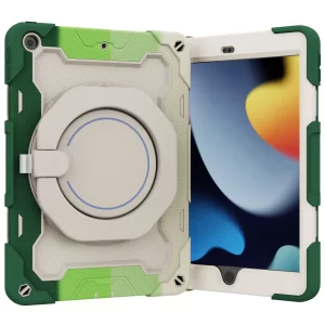 Rotating Rugged Case For iPad 10.2 7th 8th 9th Air 3 2 Pro 10.5 9.7 2017 2018 Mini 4 5 3-Layers Stand Cover With Handle Grip Fun